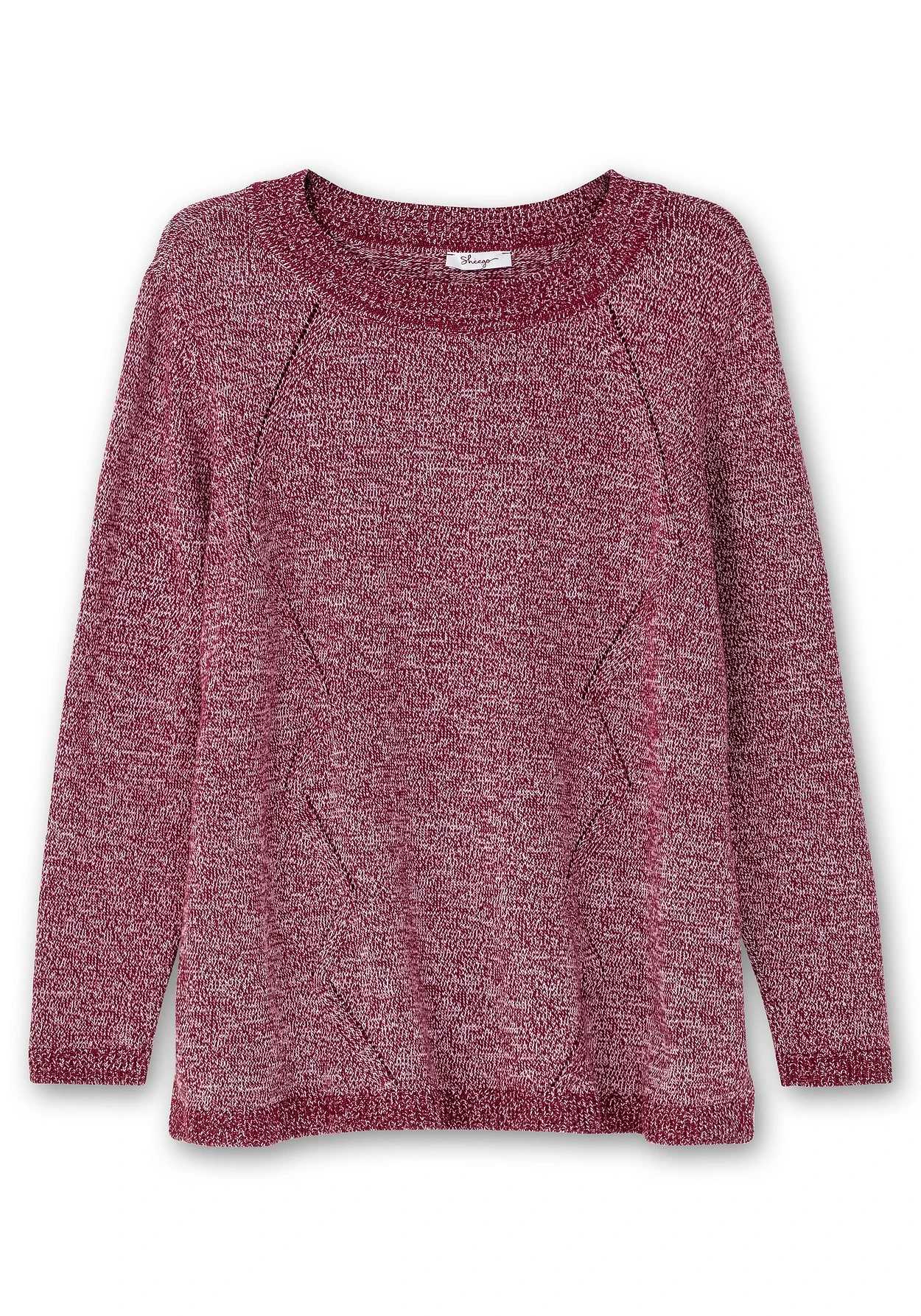 Sheego Melierter Pullover In A-Linie, Flauschige Qualität 5 Sheego Melierter Pullover In A-Linie, Flauschige Qualität – Bild 3