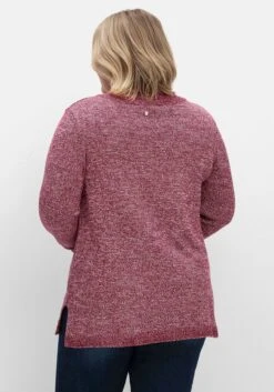 Sheego Melierter Pullover In A-Linie, Flauschige Qualität 9 Sheego Melierter Pullover In A-Linie, Flauschige Qualität -Sheego Verkaufsgeschäft 14999001692 04TM8 01 SH