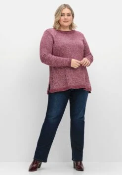 Sheego Melierter Pullover In A-Linie, Flauschige Qualität 11 Sheego Melierter Pullover In A-Linie, Flauschige Qualität -Sheego Verkaufsgeschäft 14999001692 04TM9 02 SH