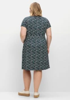 Sheego Jerseykleid Mit Blumenprint Und Bindegürtel -Sheego Verkaufsgeschäft 14999402119 04TS5 01 SH