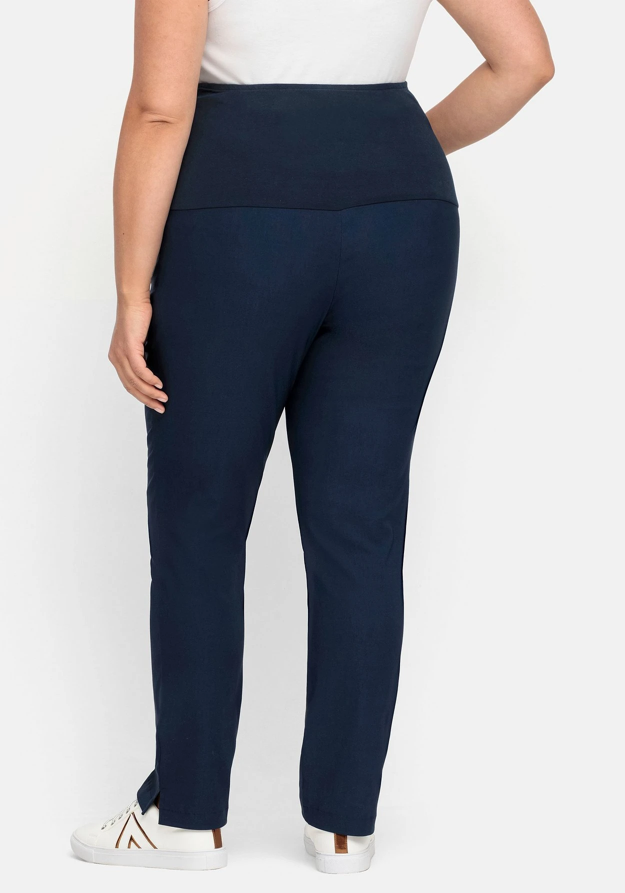 Sheego Umstandshose Aus Bengalin, In Schmaler Beinform 5 Sheego Umstandshose Aus Bengalin, In Schmaler Beinform – Bild 3