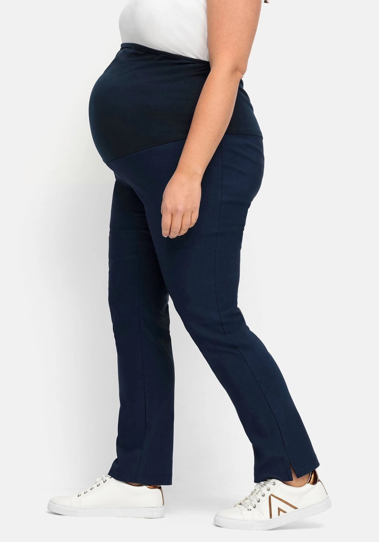 Sheego Umstandshose Aus Bengalin, In Schmaler Beinform 4 Sheego Umstandshose Aus Bengalin, In Schmaler Beinform – Bild 2