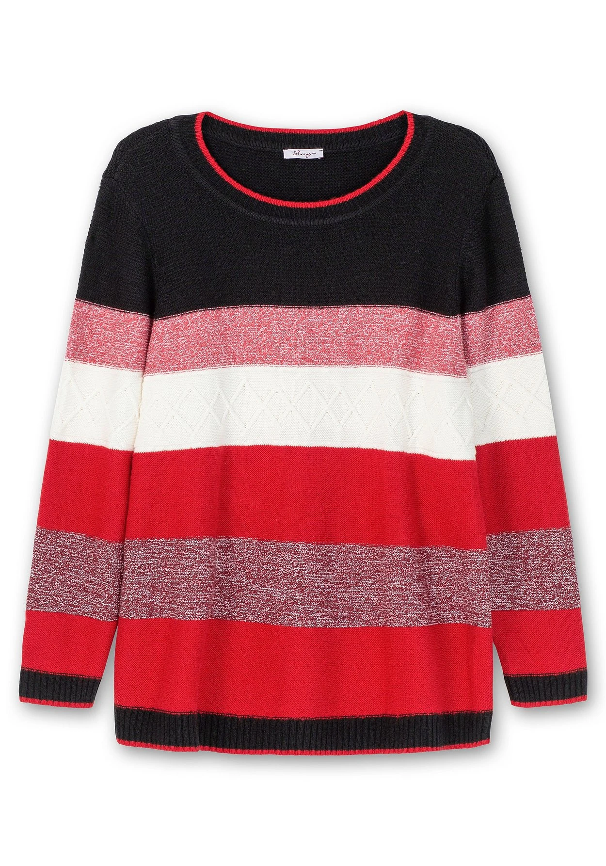 Sheego Pullover Mit Blockstreifen 5 Sheego Pullover Mit Blockstreifen – Bild 3