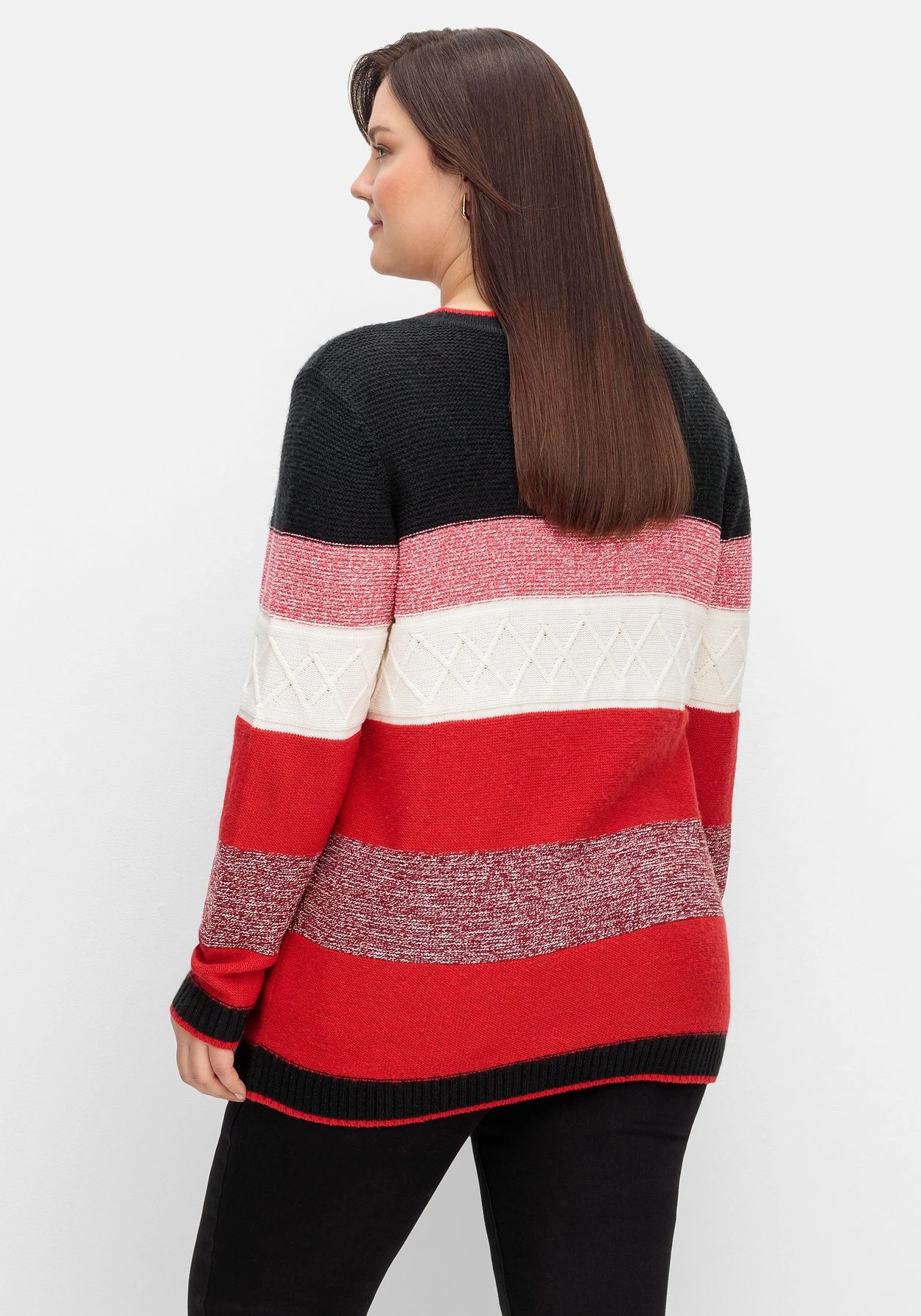 Sheego Pullover Mit Blockstreifen 4 Sheego Pullover Mit Blockstreifen – Bild 2