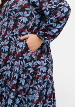 Sheego Jerseykleid Mit Blumendruck, In A-Linie -Sheego Verkaufsgeschäft 15003502119 04TNE 02 SH