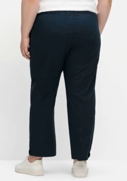 Sheego Popeline-Hose Mit Gummibund Und Riegel Am Saum -Sheego Verkaufsgeschäft 15005500035 04TX2 01 SH