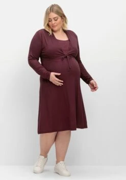 Sheego Stillkleid Aus Jersey, Mit Minimalprint