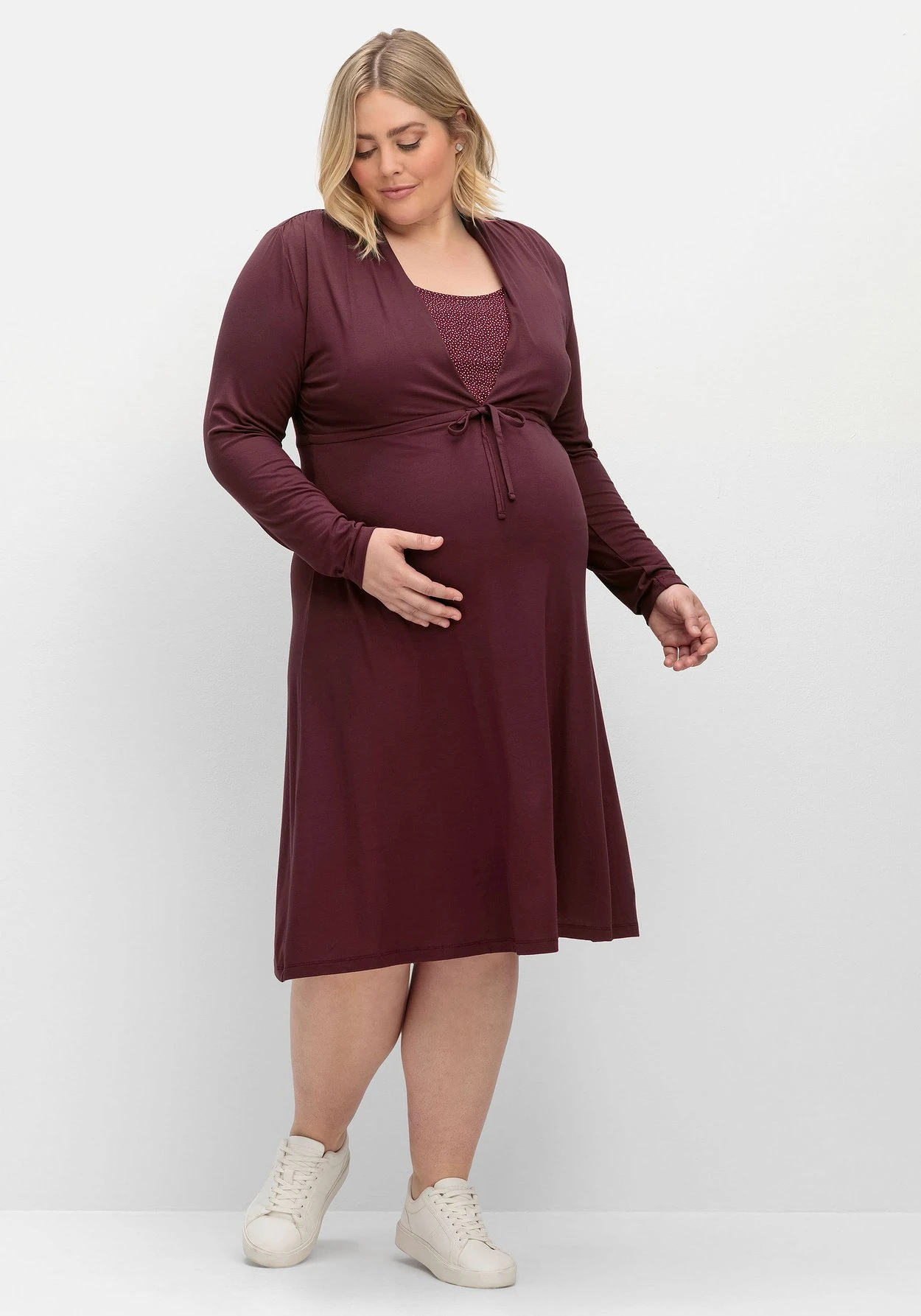 Sheego Stillkleid Aus Jersey, Mit Minimalprint 3 Sheego Stillkleid Aus Jersey, Mit Minimalprint