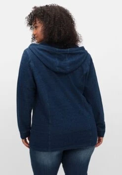 Sheego Sweatjacke Mit Kapuze, Im Denim-Look -Sheego Verkaufsgeschäft 15006600330 04WN1 02 SH