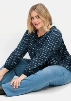 Sheego Tunika Mit Minimal-Alloverprint, Aus Twill -Sheego Verkaufsgeschäft 15007202119 04UJS 01 SH