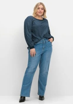 Sheego Tunika Mit Minimal-Alloverprint, Aus Twill -Sheego Verkaufsgeschäft 15007202119 04UJX 02 SH