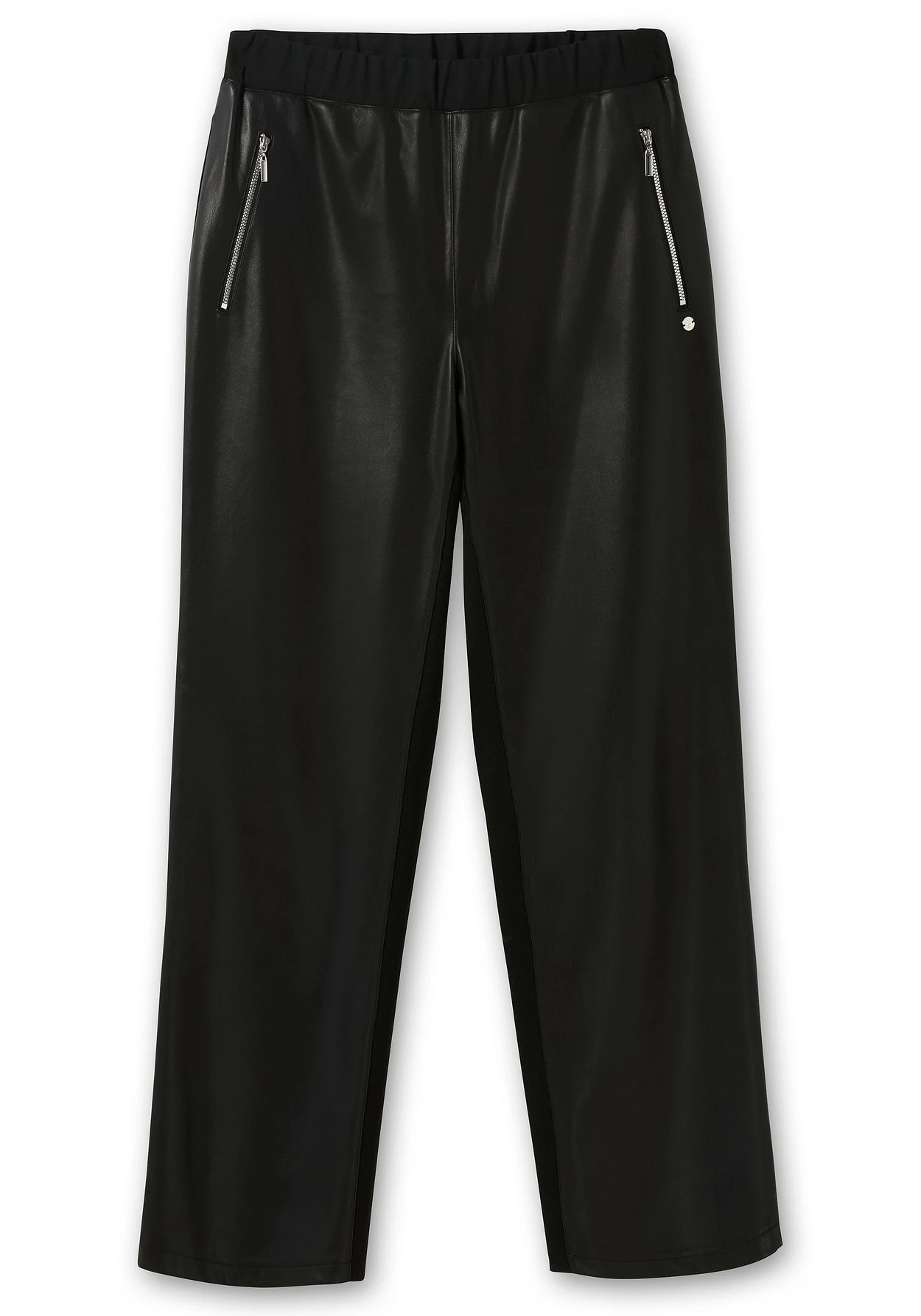 Sheego Gerade Hose Mit Stretchbund, Im Materialmix 6 Sheego Gerade Hose Mit Stretchbund, Im Materialmix – Bild 4