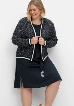 Sheego Verschlusslose Blousonjacke Mit Minimalprint -Sheego Verkaufsgeschäft 15010402119 04UBZ 01 SH