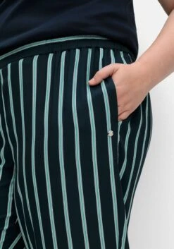 Sheego Gestreifte Hose Mit Gummibund, Fließende Qualität 15 Sheego Gestreifte Hose Mit Gummibund, Fließende Qualität -Sheego Verkaufsgeschäft 15010502038 04UAB 01 SH