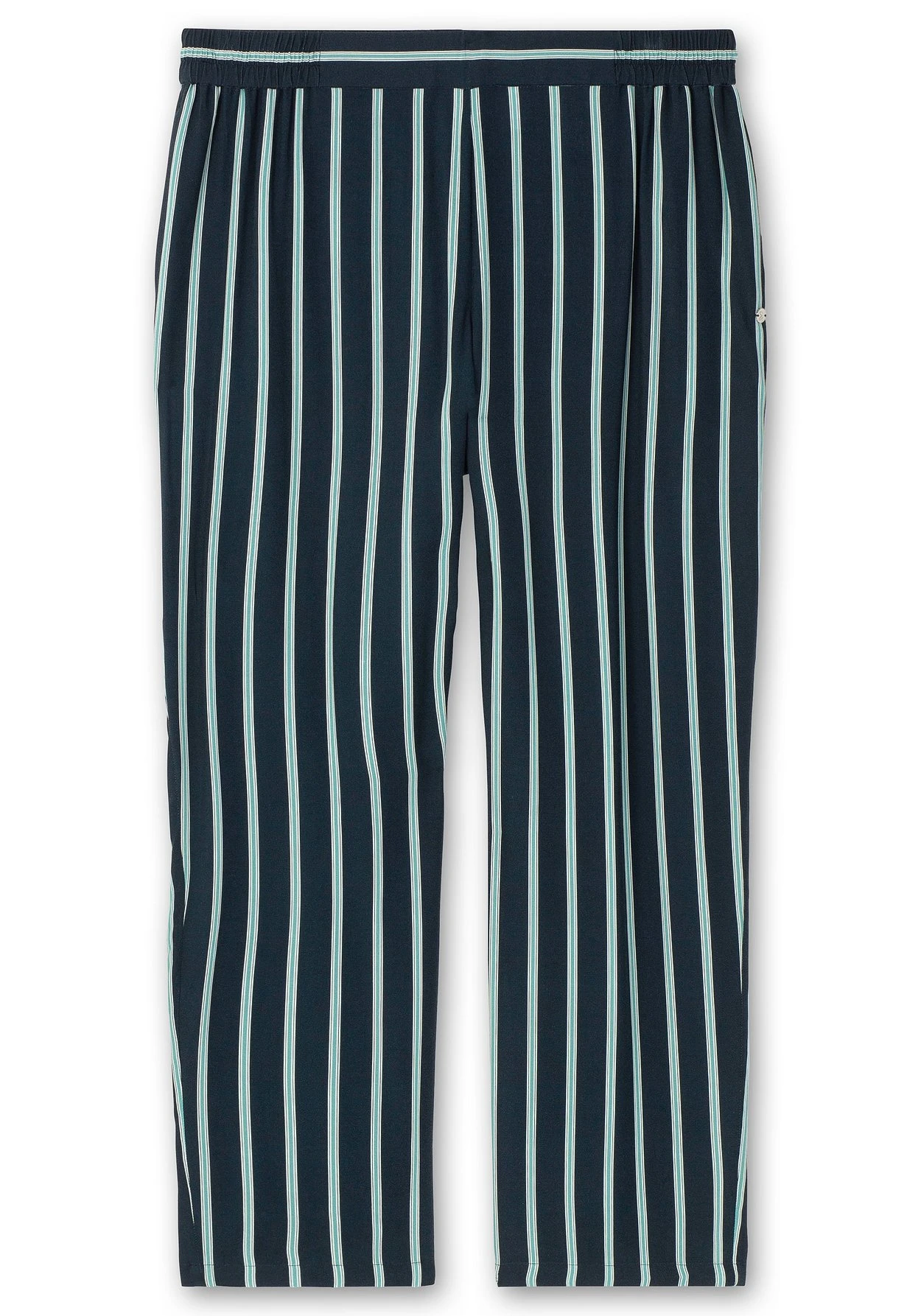 Sheego Gestreifte Hose Mit Gummibund, Fließende Qualität 6 Sheego Gestreifte Hose Mit Gummibund, Fließende Qualität – Bild 4