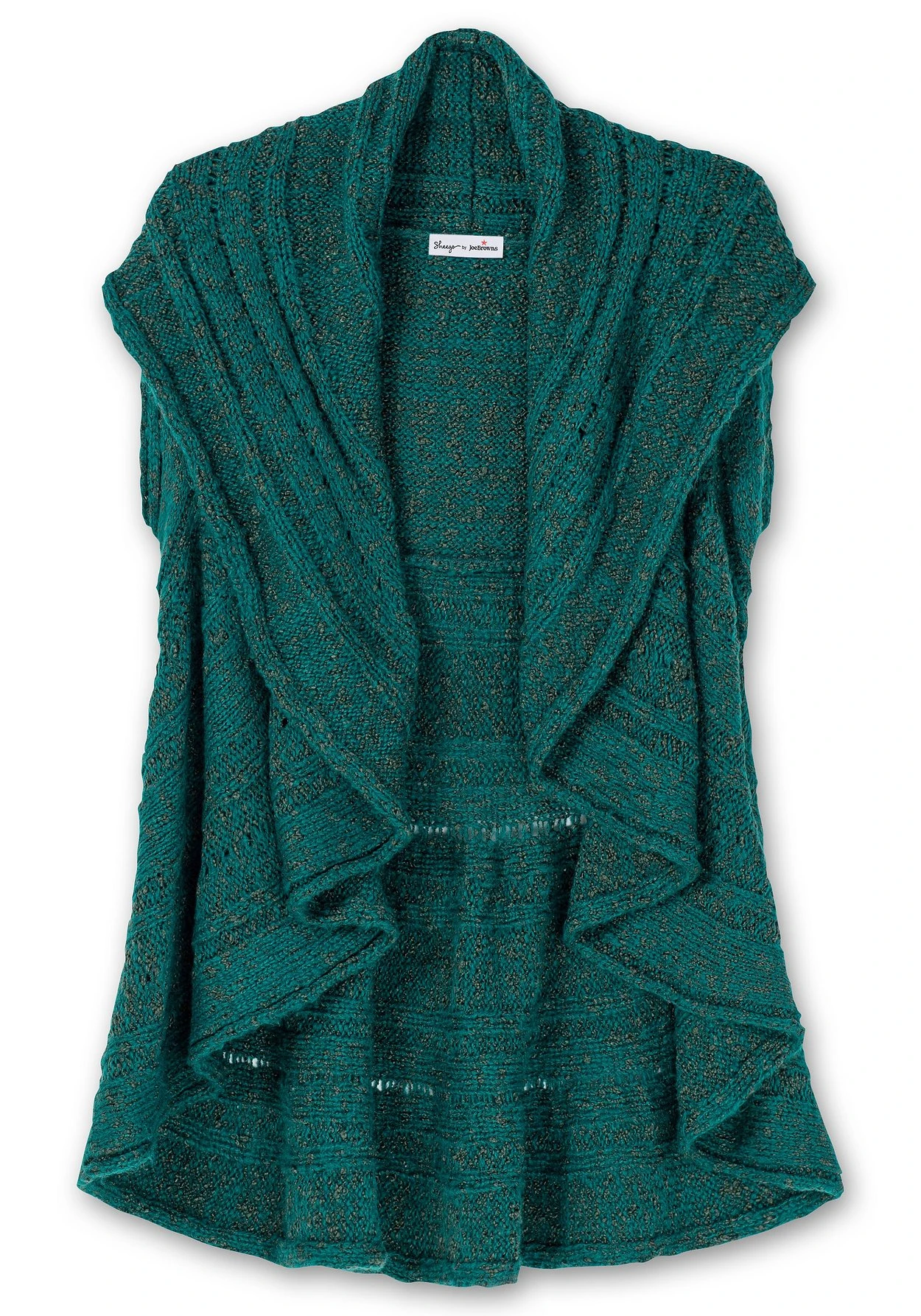 Strickweste Mit Breitem Umlegekragen 5 Strickweste Mit Breitem Umlegekragen – Bild 3