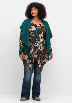 Strickweste Mit Breitem Umlegekragen 11 Strickweste Mit Breitem Umlegekragen -Sheego Verkaufsgeschäft 15016001887 04UM9 02 SH