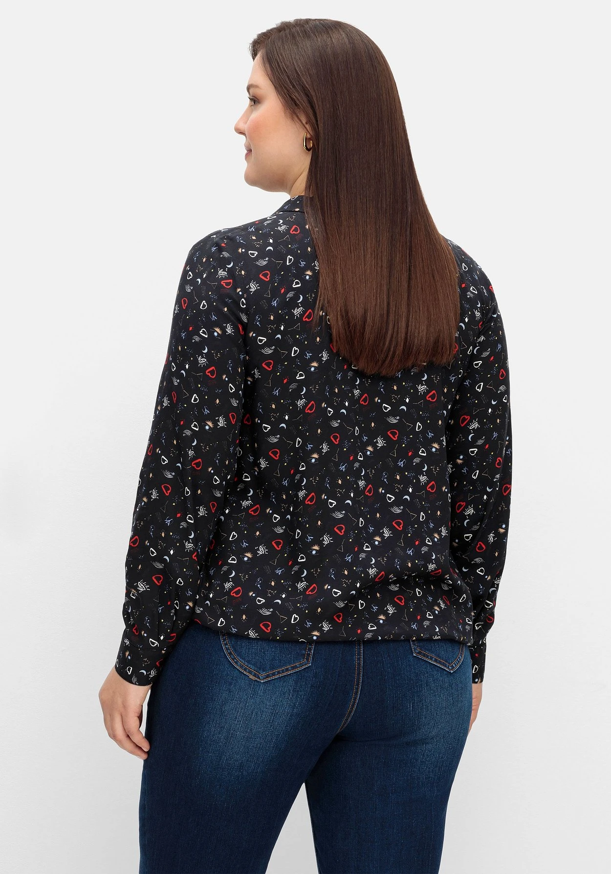 Sheego Tunika Mit Alloverprint Und Saum-Gummizug 4 Sheego Tunika Mit Alloverprint Und Saum-Gummizug – Bild 2