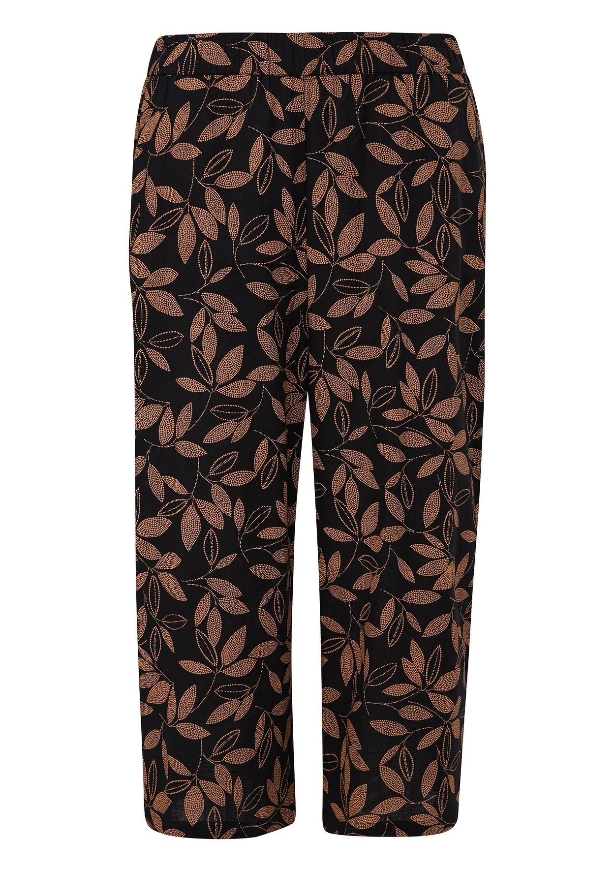 Triangle Culotte Mit Blätter-Alloverdruck Und Elastischem Bund 3 Triangle Culotte Mit Blätter-Alloverdruck Und Elastischem Bund