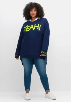 Oversize-Sweatshirt Mit Statement-Frontdruck 11 Oversize-Sweatshirt Mit Statement-Frontdruck -Sheego Verkaufsgeschäft 15043801056 04XM2 02 SH