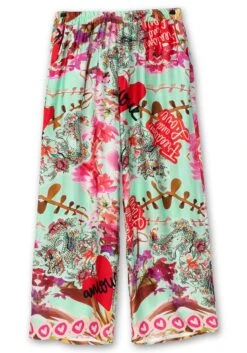 Weite Hose Mit Gummibund Und Alloverdruck 12 Weite Hose Mit Gummibund Und Alloverdruck -Sheego Verkaufsgeschäft 15045201098 04S6P 00 SH