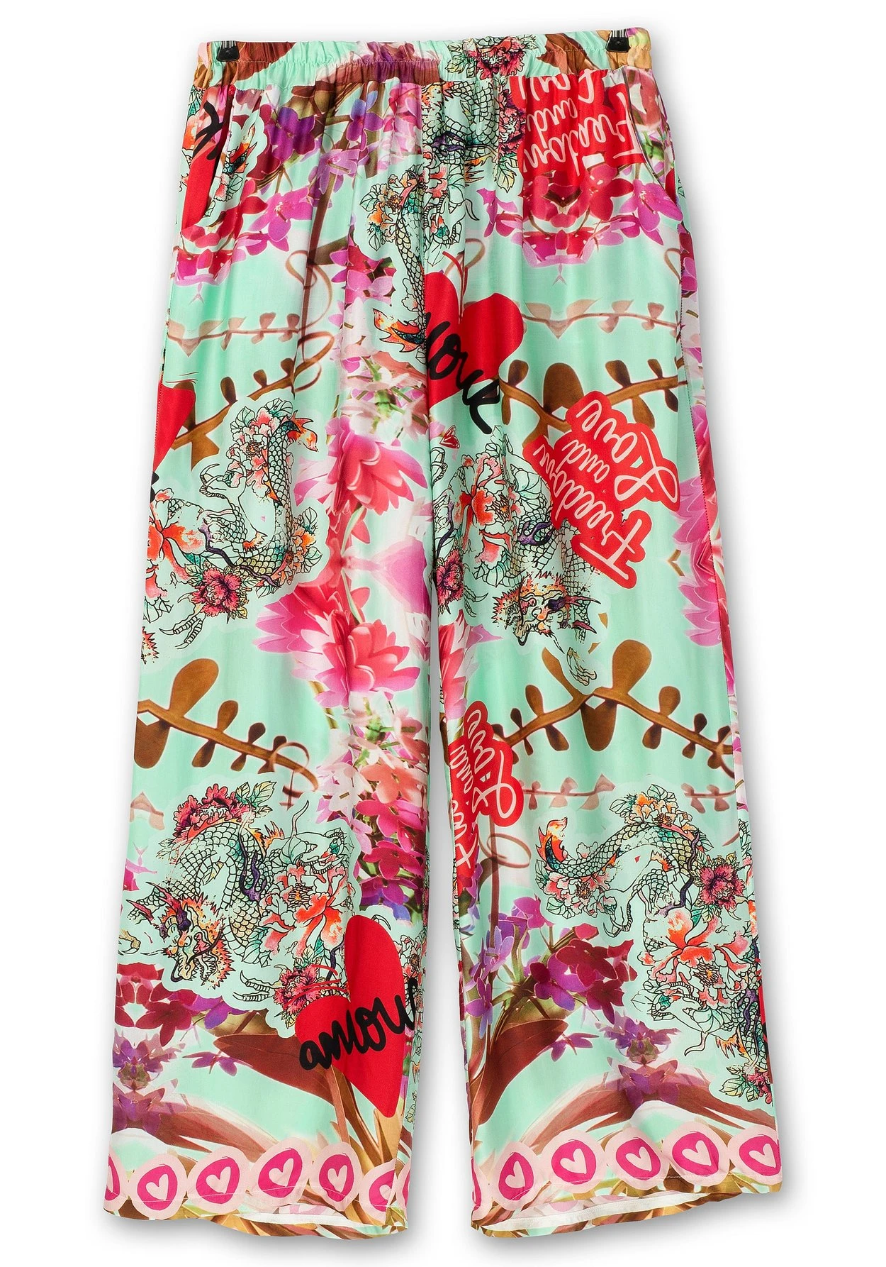 Weite Hose Mit Gummibund Und Alloverdruck 6 Weite Hose Mit Gummibund Und Alloverdruck – Bild 4