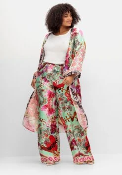 Weite Hose Mit Gummibund Und Alloverdruck 13 Weite Hose Mit Gummibund Und Alloverdruck -Sheego Verkaufsgeschäft 15045201098 04S6Q 02 SH