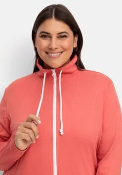 Sheego Sweatjacke Mit Stehkragen Und Kontrastdetails 13 Sheego Sweatjacke Mit Stehkragen Und Kontrastdetails -Sheego Verkaufsgeschäft 15069500268 04VLE 02 SH