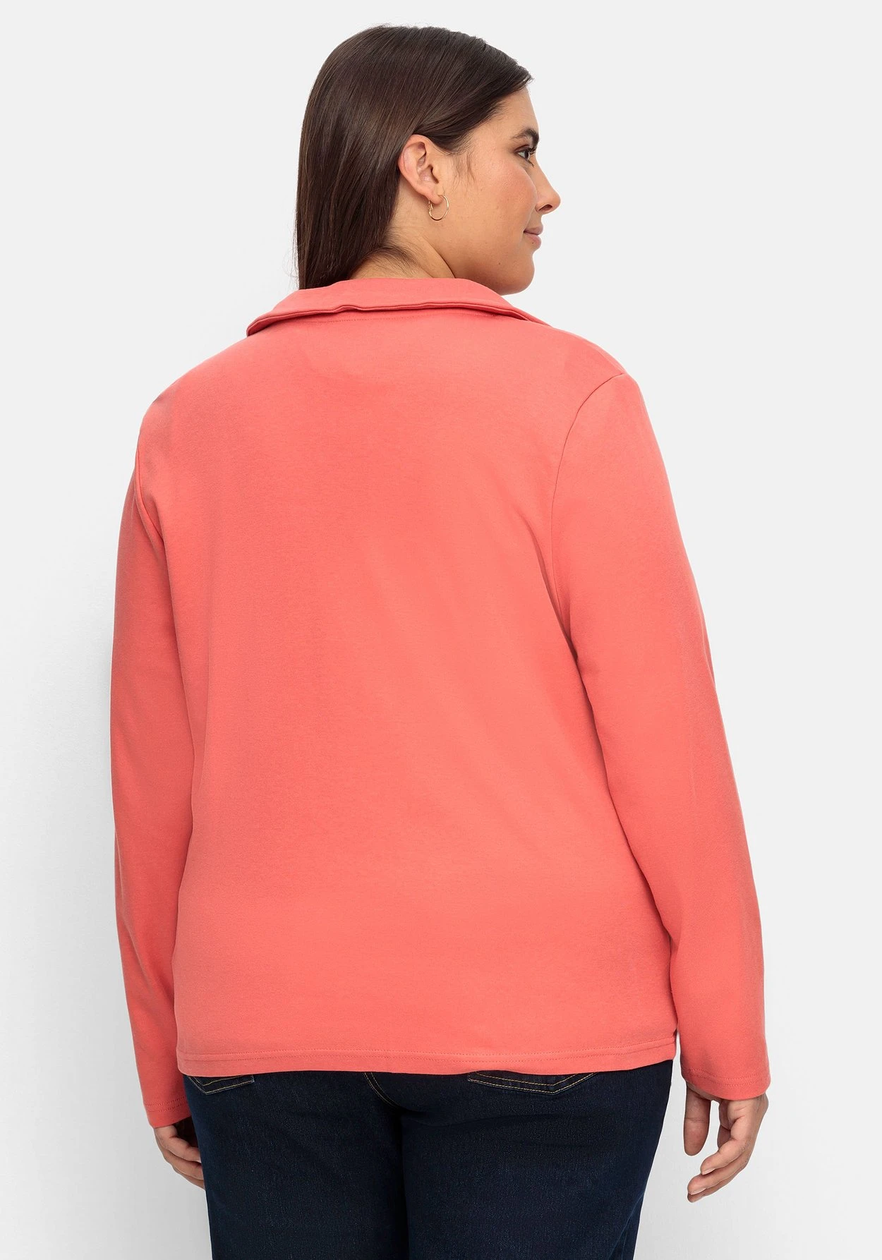 Sheego Sweatjacke Mit Stehkragen Und Kontrastdetails 4 Sheego Sweatjacke Mit Stehkragen Und Kontrastdetails – Bild 2