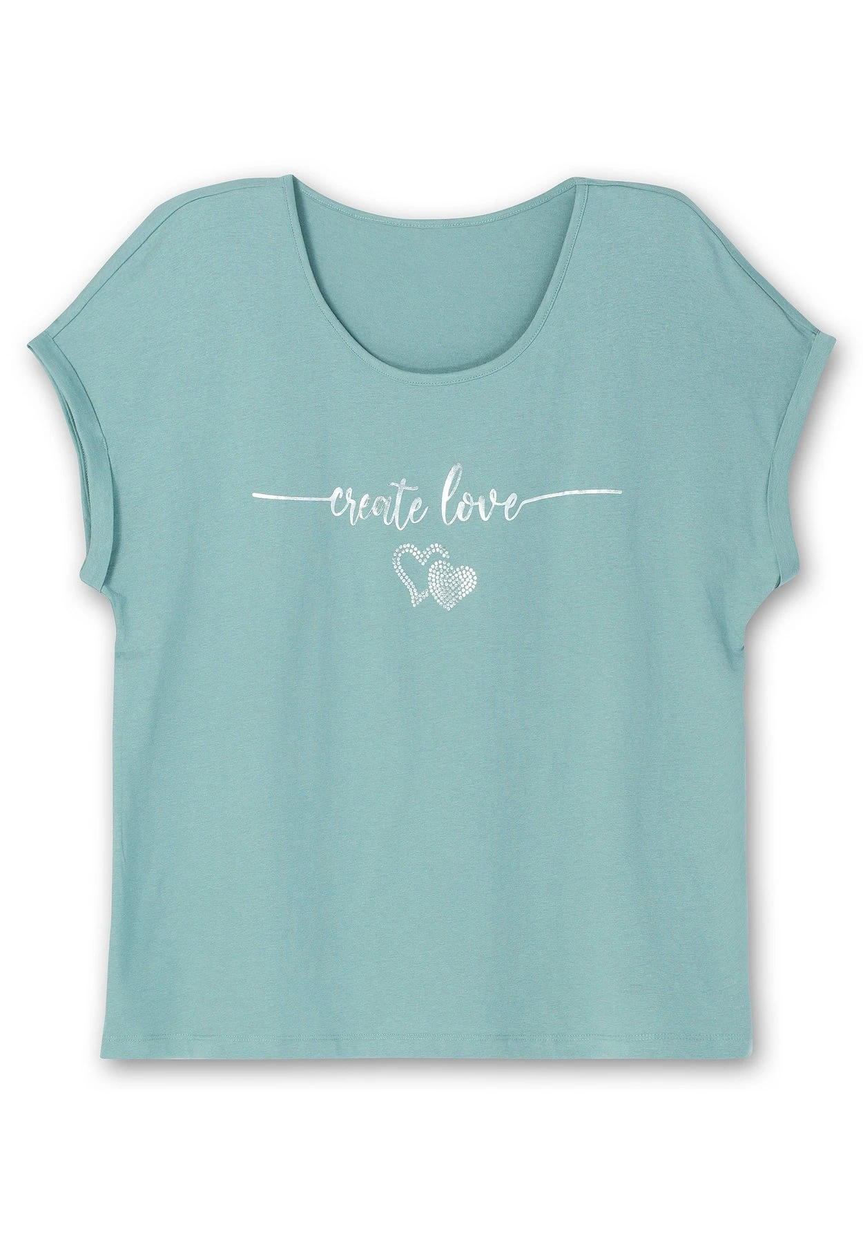 Sheego Jerseyshirt Mit Glitzer-Frontprint 5 Sheego Jerseyshirt Mit Glitzer-Frontprint – Bild 3