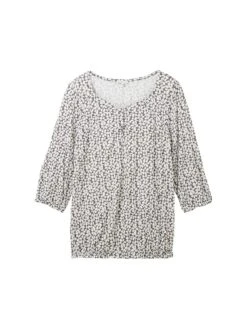 3/4-Arm-Shirt Mit Alloverdruck Und Saumgummizug 10 3/4-Arm-Shirt Mit Alloverdruck Und Saumgummizug -Sheego Verkaufsgeschäft 15089300496 04W2M 00 SH