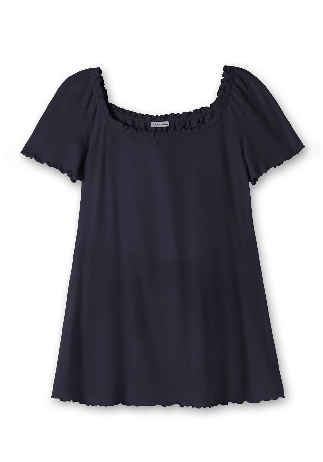 Jerseyshirt Mit Gerüschtem Karree-Ausschnitt 5 Jerseyshirt Mit Gerüschtem Karree-Ausschnitt – Bild 3